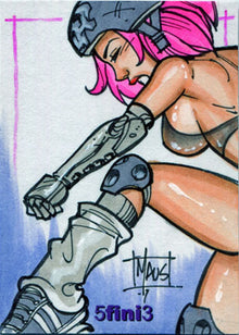Female Persuasion Series 5 TFP5 5fini3 Sketch Card by Bill Maus V7