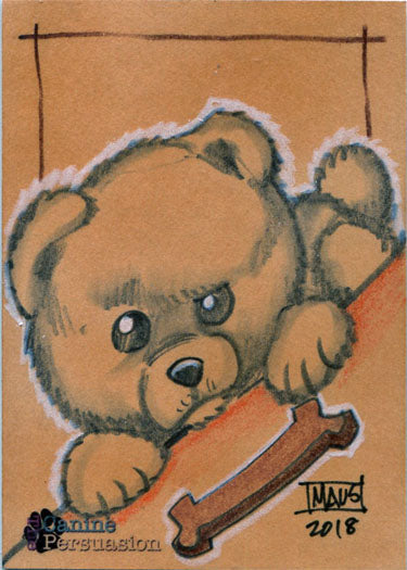 Canine Persuasion Sketch Card by Bill Maus V2