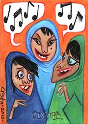 Mixtape 5finity JAM Sketch Card by Kristen McCabe