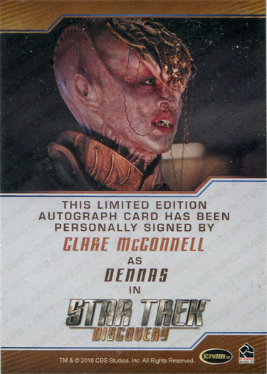 Star Trek Discovery Season 2 Autograph Card Clare McConnell as Dennas