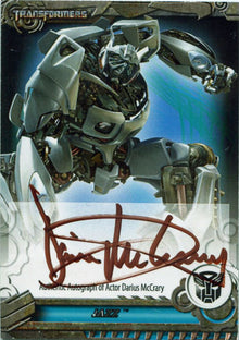 Transformers Optimum Collection Autograph Card DMTA Darius McCrary as Jazz SDCC