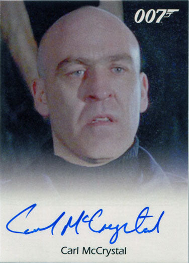 James Bond Archives 2017 Final Autograph Card Carl McCrystal as Trukhin