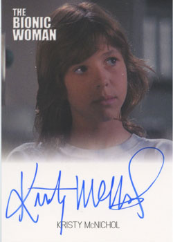 Complete Bionic Collection Autograph Card Kristy McNichol as Cory