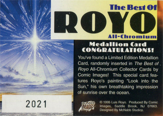 Luis Royo Best of All-Chromium Medallion Chase Card 2021