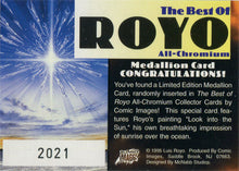 Luis Royo Best of All-Chromium Medallion Chase Card 2021