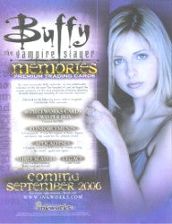 Buffy Memories Trading Card Sell Sheet