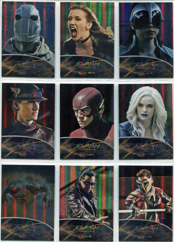 Flash Season 2 Metas Rainbow Foil Variant Complete 9 Card Chase Set