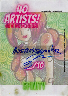 5finity 2022 40 Artists! Sketch Card Michael Mastermaker
