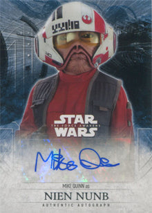 Star Wars the Force Awakens Series 2 Autograph Card Mike Quinn as Nien Nunb