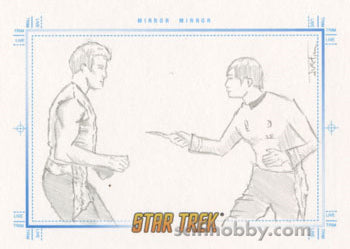 Star Trek TOS Portfolio Prints Sketch Card Mirror Mirror by Justin Chung