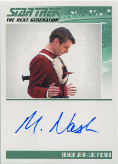 Star Trek TNG Portfolio Prints S2 Autograph Card Marcus Nash as Ensign Picard