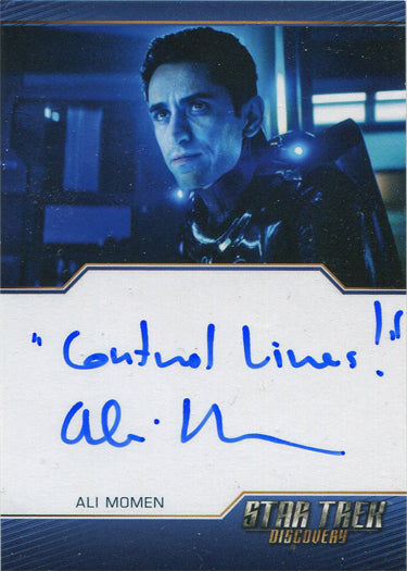 Star Trek Discovery Season 2 Autograph Inscription Card Ali Momen as K. Gant