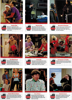 Big Bang Theory Special Moments Complete 9 Card Chase Set