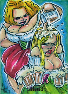 Female Persuasion Series 5 TFP5 5fini3 Sketch Card by Arie Monroe 2 of 3
