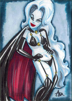 Lady Death Sketch Series Two Sketch Card by Arie Monroe v5
