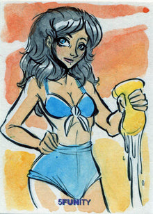 DH 5FUNity Sketch Card by John Monserrat of Car Wah Craziness!