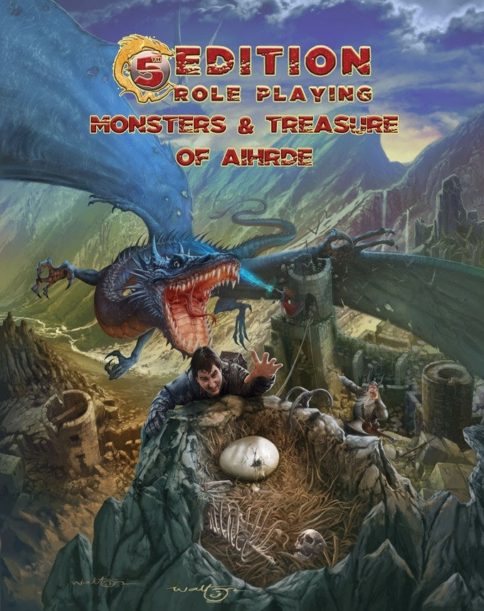 5th Edition Roleplaying: Monsters & Treasure of Aihrde