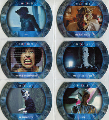 X-Files Season 10 & 11 Monsters Aliens & More Complete 6 Card Set