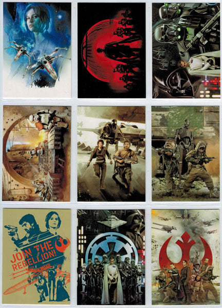 Star Wars Rogue One Series 1 Montage Complete 9 Card Chase Set