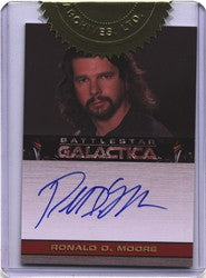 Battlestar Galactica Season 3 Autograph Card by Ronald D. Moore Exec Producer