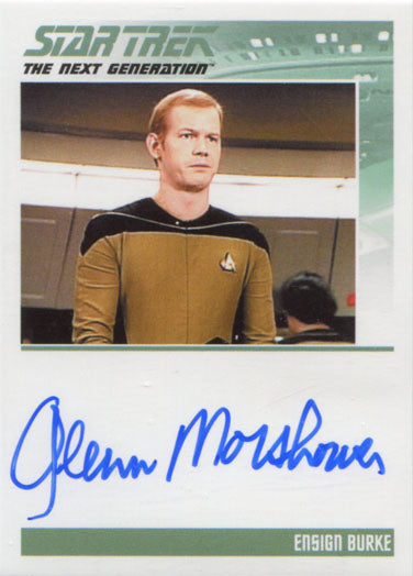 Star Trek TNG Portfolio Prints S1 Autograph Card Glenn Morshower as Ensign Burke