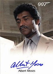 James Bond Mission Logs Autograph Card by Albert Moses as Sadruddin