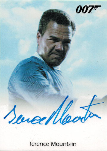 James Bond Archives 2014 Autograph Card Terence Mountain as Raphael