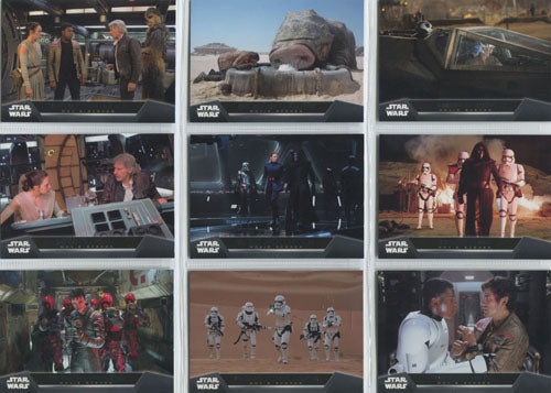 Star Wars the Force Awakens Series 1 Movie Scenes 20 Card Chase Set
