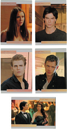 Vampire Diaries Season Three Mystic Falls Foil 5 Card Chase Set