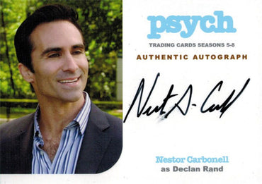 Psych Seasons 5 to 8 Autograph Card NC Nestor Carbonell as Declan Rand