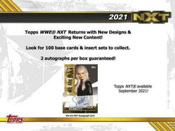 Topps 2021 WWE NXT Wrestling Factory Sealed Hobby Box