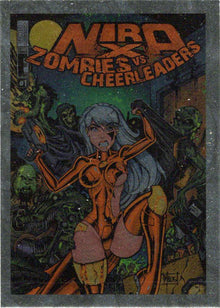 2020 5finity Nira-X Zombies Vs. Cheerleaders Foil Promo Card NXZVC1