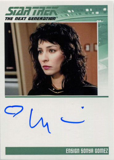 Star Trek TNG Portfolio Prints S2 Autograph Card Lycia Naff as Sonya Gomez