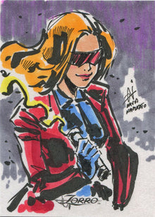 Women of Zorro 5finity 2013 Sketch Card by David Namisato