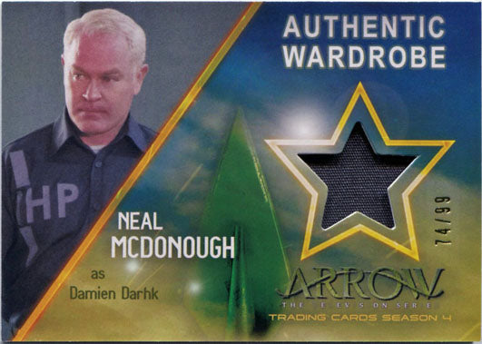Arrow Season 4 Costume Wardrobe Card M22 Neal McDonough as Damien Darhk #74/99