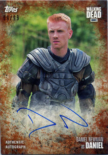 Walking Dead Season 7 Autograph Card A-DN Daniel Newman as Daniel Rust 09/99