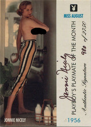 Playboy 1996 August Edition Autograph Card 9 Jonnie Nicely 0980/2750