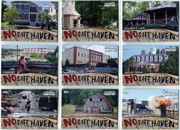 Walking Dead Evolution No Safe Haven Complete 9 Card Chase Set