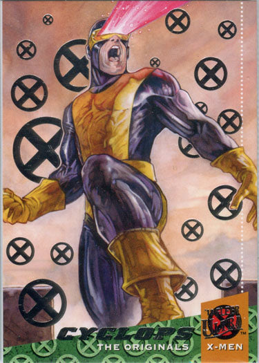 X-Men 2018 Fleer Ultra Originals Silver Foil Chase Card 02 Cyclops