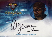 Supergirl Season 1 Autograph Card OY Owain Yeoman as Vartox