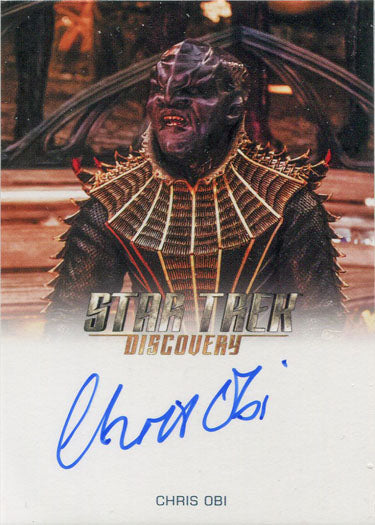 Star Trek Discovery Season 1 Autograph Card Chris Obi as TKuvma (Full Bleed)