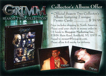 Grimm Season 2 Special Offers Promo Card