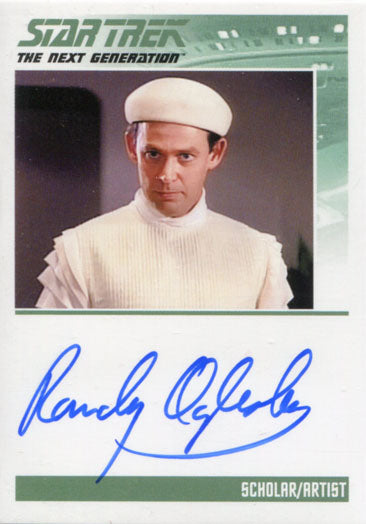 Star Trek TNG Portfolio Prints S1 Autograph Card Randy Oglesby as Scholar Artist