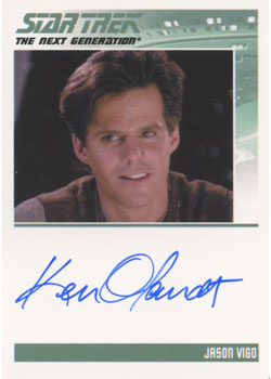 Star Trek TNG Heroes & Villains Autograph Card Ken Olandt as Jason Vigo