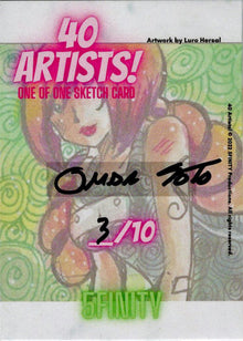 5finity 2022 40 Artists! Sketch Card Omar Soto