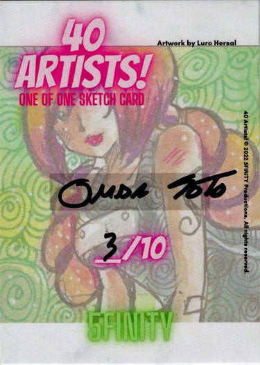 5finity 2022 40 Artists! Sketch Card Omar Soto