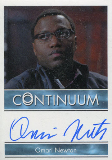 Continuum Season 3 Autograph Card Omari Newton as Lucas Ingram