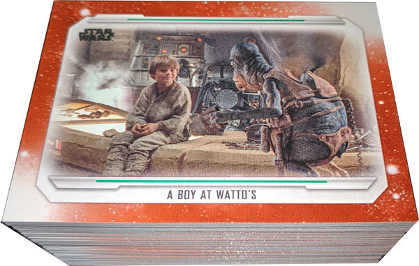 Star Wars Skywalker Saga Complete 100 Card Orange Parallel Base Set