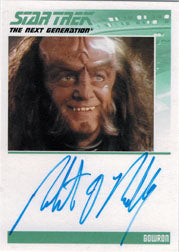 Complete Star Trek TNG Series 2 Autograph Card Robert Oreilly as Gowron