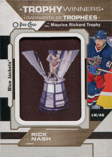 O-Pee-Chee Hockey 2018-19 Trophy Winners Patch Chase Card P-28 Rick Nash